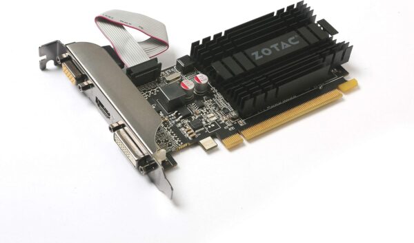 ZOTAC GeForce GT 710 2GB DDR3 PCI-E2.0 DL-DVI VGA HDMI Passive Cooled Single Slot Low Profile Graphics Card (ZT-71302-20L) - For Sale - Price - Image 3