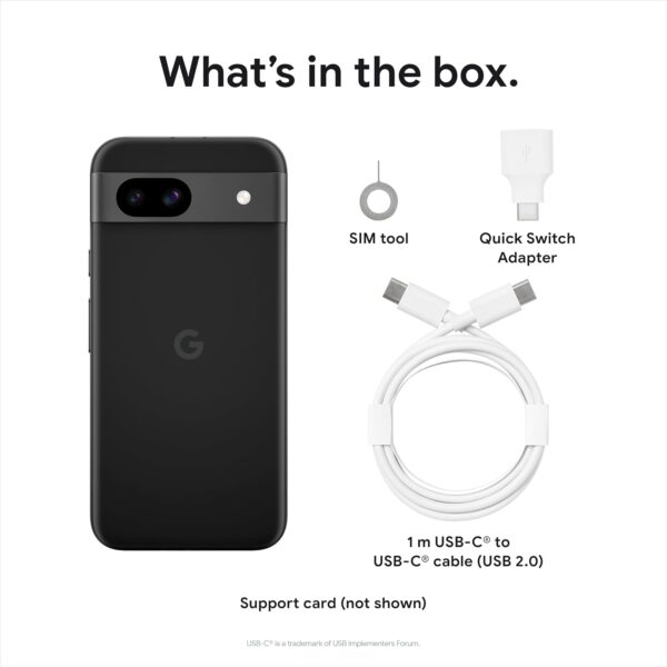 Google Pixel 8a - Unlocked Android Phone with Google AI, Advanced Pixel Camera and 24-Hour Battery - Obsidian - 128 GB - For Sale - Price - Image 12