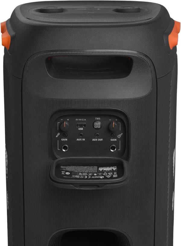 JBL PartyBox 110 - Portable Party Speaker with Built-in Lights, Powerful Sound and deep bass, Black - For Sale - Price - Image 3