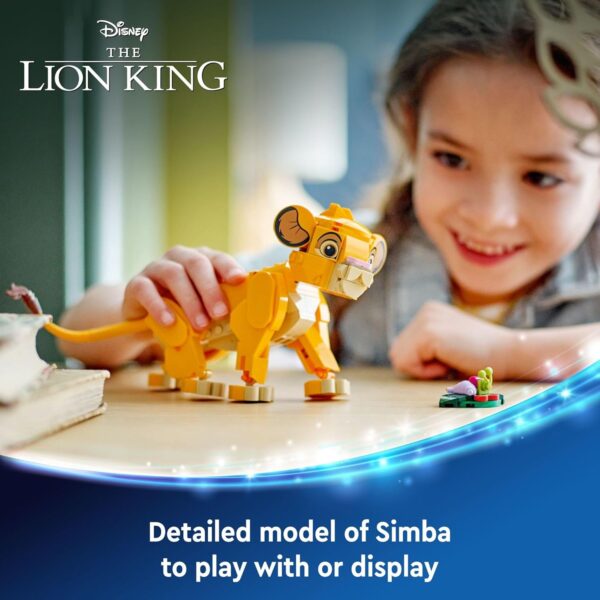 LEGO Disney Simba The Lion King Cub Buildable Disney Toy for Kids, Disney Collection, Lion King Movie Toy, Simba Toy Construction Playset Figure, Fun Gift for Girls and Boys Ages 6 and Up, 43243 - For Sale - Price - Image 2