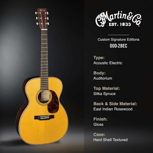 Martin 000-28EC Eric Clapton Left-Handed - Natural - For Sale - Price - Image 2