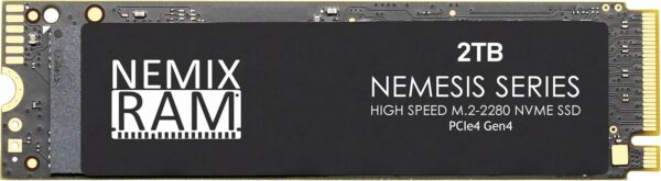 NEMIX RAM Nemesis Series 2TB M.2 2280 Gen4 PCIe NVMe SSD Write Speeds up to 7415mbps Compatible with SUPERMICRO SuperWorkstation SYS-751A-I | Model CSE-GS7A-000NBP3 | Super X13DAI-T Motherboard - For Sale - Price