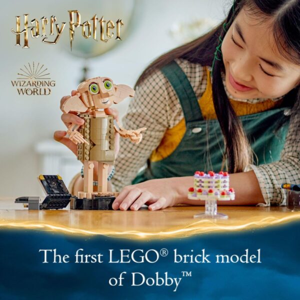 LEGO Harry Potter Dobby The House-Elf Building Toy Set, Build and Display Model of a Beloved Character from The Harry Potter Franchise, for 8 Year Old Boys' and Girls' Birthday, 76421 - For Sale - Price - Image 2