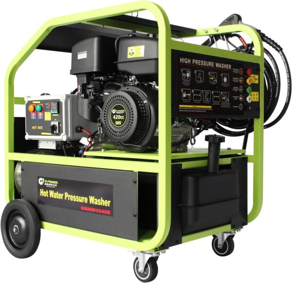 Hot Water Pressure Washer Commercial Movable Gasoline Engine 4 GPM, 4000 PSI, Electric Start, 49 State Approved(excluding California), Price For Sale