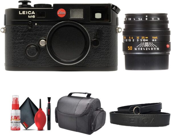 Leica M6 Rangefinder 35mm Fully Mechanical Operation Camera (10557) Summicron-M 50mm f/2 Lens + Bag + Cleaning Kit - For Sale - Price - Image 2