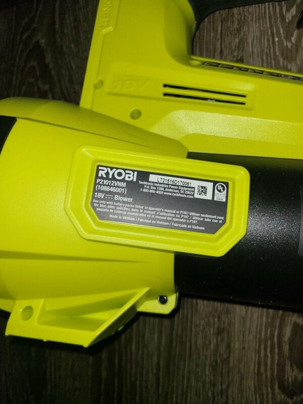 Ryobi 18V HP Jet Fan Blower (Tool Only) - For Sale - Price