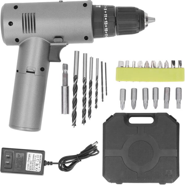 LED Cordless Drill Set Multi Functional Rechargeable Handheld Electric Drill Kit US Plug AC100-240V for DIY Home Workshop Garage, Price For Sale