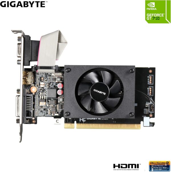 GIGABYTE 2GB RAM DDR3 SDRAM Video Graphics Cards GV-N710D3-2GL REV2.0 - For Sale - Price - Image 2