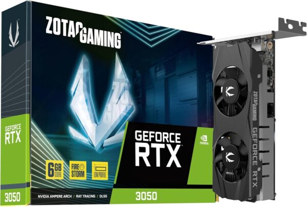 ZOTAC Gaming GeForce RTX 3050 6GB GDDR6 Low-Profile 96-bit 14 Gbps PCIE 4.0 Super Compact Gaming Graphics Card, ZT-A30510L-10L - For Sale - Price