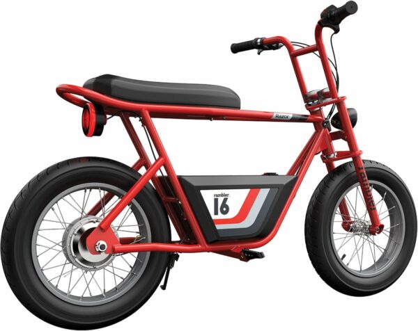 Razor Rambler 16 Electric Retro Minibike for Adults with 350W Hub-Driven Motor, 16 Inch Tires, & 36V Battery, Red - For Sale - Price - Image 7