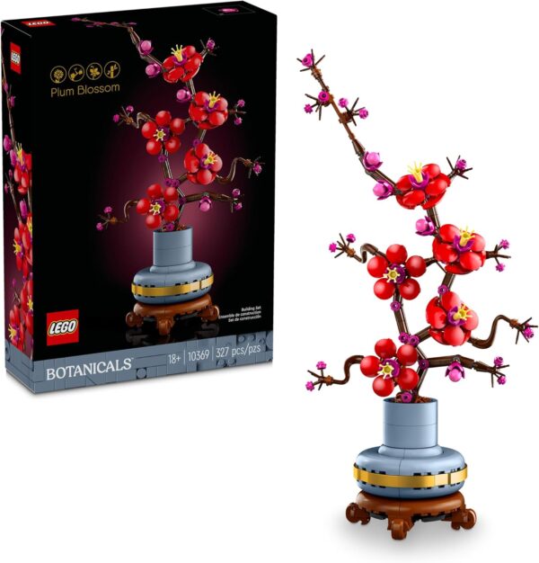 LEGO Icons Plum Blossom Building Sets for Adults - Artificial Flower for Dinner Table Centerpiece, Living Room Home Decor, Ages 18+ - DIY Craft Kits - 10369 - For Sale - Price