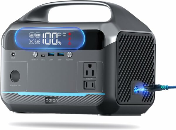 Portable Power Station, Outdoor 288Wh LiFePO4 Battery, 350W (600W Surge) Solar Generator, Backup Solar Generator for Camping, Off-Grid, Traveling, and Emergencies - For Sale - Price