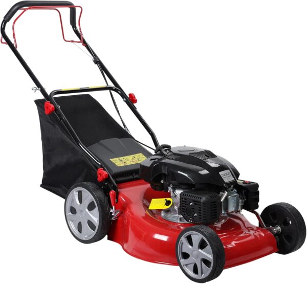 Self Propelled Gas Lawn Mower, 141cc Gas Engine Lawn Mower with 20 Inches Blade, Walk-Behind Lawn Mower, Cordless Lawn Mower Push Lawn Mower with 50L Grass Tank, Big Wheels, USA Fast Arrival - For Sale - Price