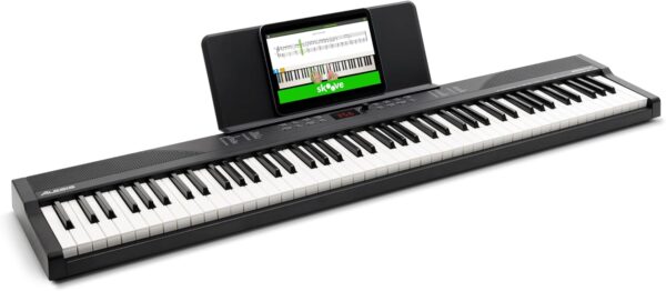 Alesis 88 Key Keyboard Piano with 480 Sounds, Speakers, USB MIDI, Carry-Bag, Stand, Headphones, Pedal and Piano Lessons for Beginners - For Sale - Price - Image 10