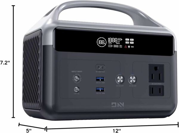 Portable Power Station 300W, 179.2Wh LiFePO4 Battery Backup [1.5 Hour Fast Charging] 7-Port Portable Generator, 110V Pure Sine Wave AC Outlet Solar Generator for CPAP Home Camping Emergency Backup - For Sale - Price - Image 6