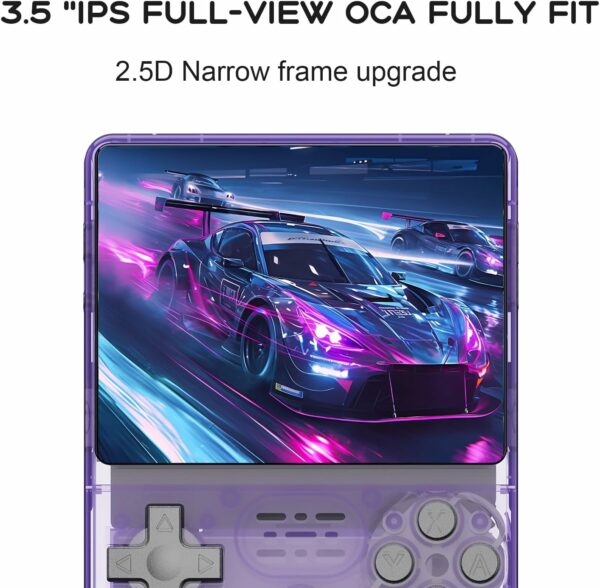 30000 Games in 1 Handheld Game Console, 3.5" HD IPS Screen Mini Retro Gaming Console, 3800mAh, Built-in 256G TF Card Portable Retro Handheld Game Consoles Open Source Game Console-Purple - For Sale - Price - Image 2