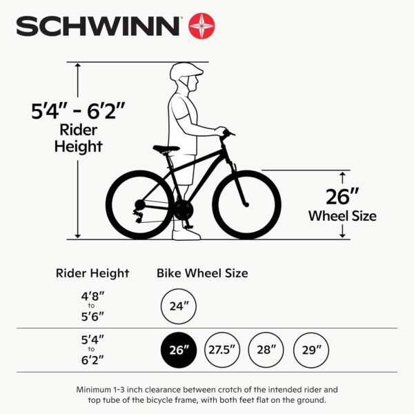 Schwinn Suburban Adult Comfort Bike, Men and Women, 26-Inch Wheels, 7 Speed Drivetrain, 16 or 17-Inch Aluminum Frame, Alloy Linear Hand Brakes - For Sale - Price - Image 6