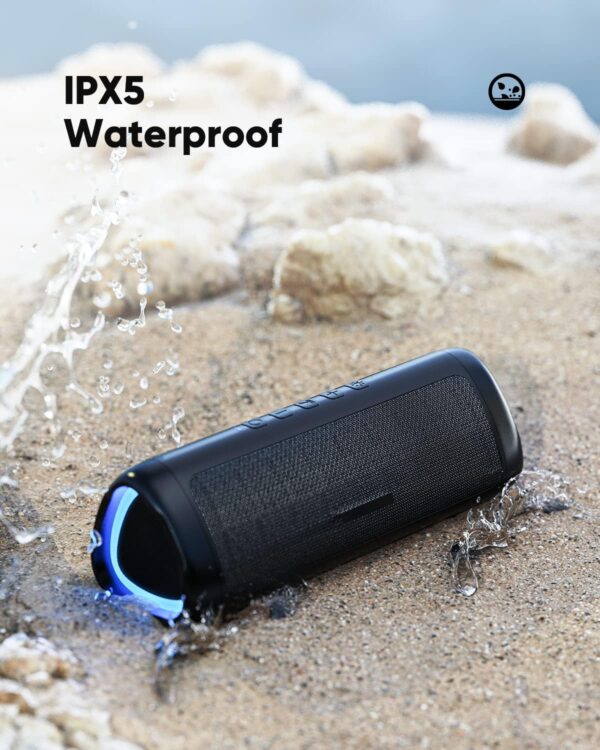 Bluetooth Speaker with HD Sound, Portable Wireless, IPX5 Waterproof, Up to 20H Playtime, TWS Pairing, BT5.3, for Home/Party/Outdoor/Beach, Electronic Gadgets, Birthday Gift (Black) - For Sale - Price - Image 7