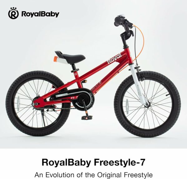 RoyalBaby Freestyle 7 Kids Bike 2 Hand Brakes 12 14 16 18 20 Inch Wheel Childrens Bicycle for Boys Girls Ages 3+ Years - For Sale - Price - Image 2