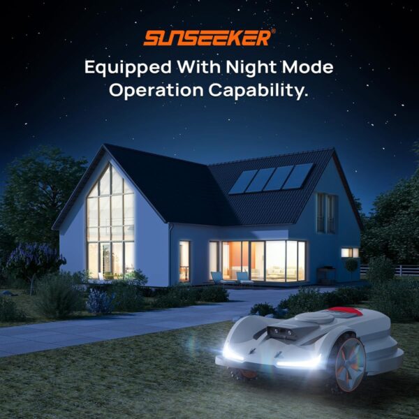 SUNSEEKER X7 Wireless Robot Lawn Mower 0.75 Acre/ 32,000Sq. Ft, with Smart APP Control, Vision AI System & RTK, Path Planning, Adaptive Floating Cut Height up to 4", for Medium to Large Yards - For Sale - Price - Image 8