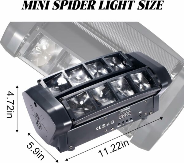 LED Mini Spider Moving Head Light 8x5W RGBW Sound Activated DMX-512 Control Stage Light - For Sale - Price - Image 5