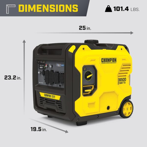 Champion Power Equipment 6500-Watt RV Ready Portable Inverter Generator with Quiet Technology and CO Shield For Sale - Price - Image 10