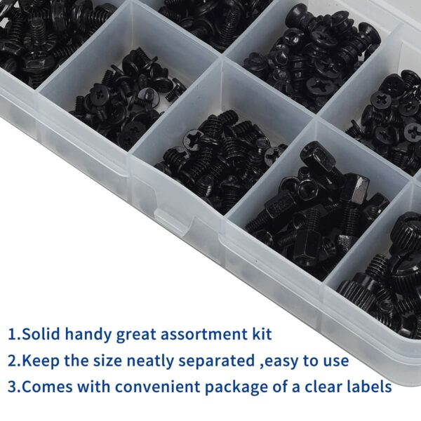 400PCS Computer Screws Motherboard Standoffs Assortment Kit for Universal Motherboard, HDD, SSD, Hard Drive,Fan, Power Supply, Graphics, PC Case for DIY & Repair - For Sale - Price - Image 5