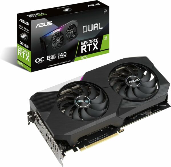 ASUS Dual NVIDIA GeForce RTX 3070 V2 OC Edition Gaming Graphics Card (PCIe 4.0, 8GB GDDR6 Memory, LHR, HDMI 2.1, DisplayPort 1.4a, Axial-tech Fan Design, Dual BIOS, Protective Backplate) (Renewed) - For Sale - Price