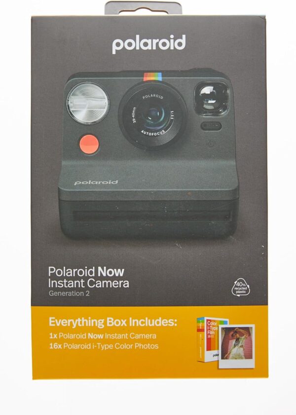 Polaroid Now 2nd Generation I-Type Instant Camera + Film Bundle - Now Black Camera + 16 Color Photos (6248)- Black - For Sale - Price - Image 13