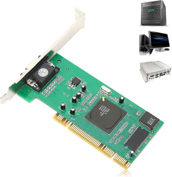 PCI Graphics Card, 8MB 32Bit VGA Card, Computer Multi Display Fit for for ATI Rage XL, 32Bit PCI VGA Video Card, Two Notch, Compatible with 64 bit PCI X Slot - For Sale - Price - Image 6