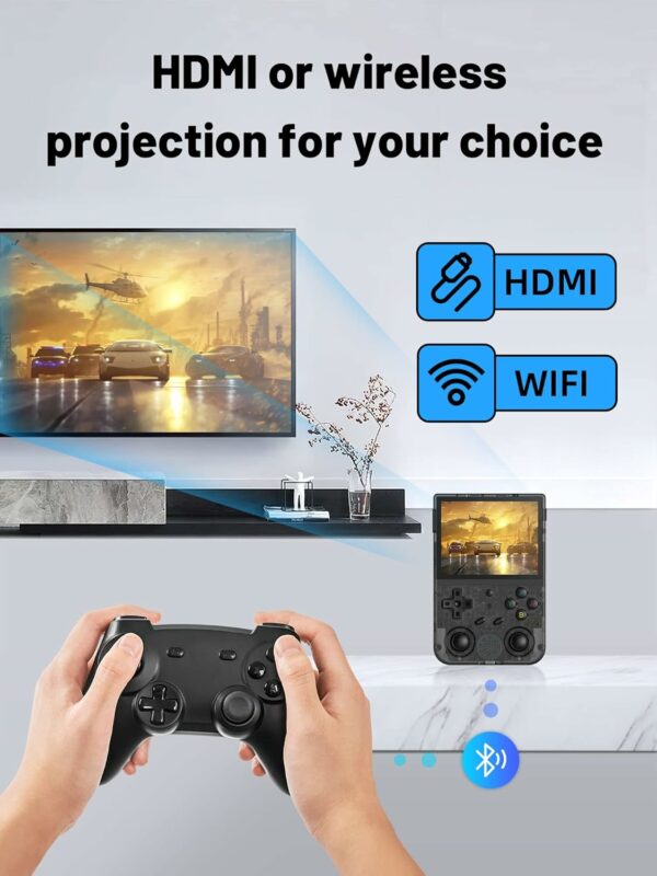 RG353VS Retro Linux System Video Handheld Game Console 3.5" IPS Screen RK3566 64bit Game Player 64G TF Card Built-in 4450 Classic Games Bluetooth 4.2 and 5G WiFi - For Sale - Price - Image 6