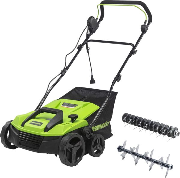 Greenworks 13 Amp 14-Inch Corded Dethatcher / Scarifier, DT13B00 - For Sale - Price