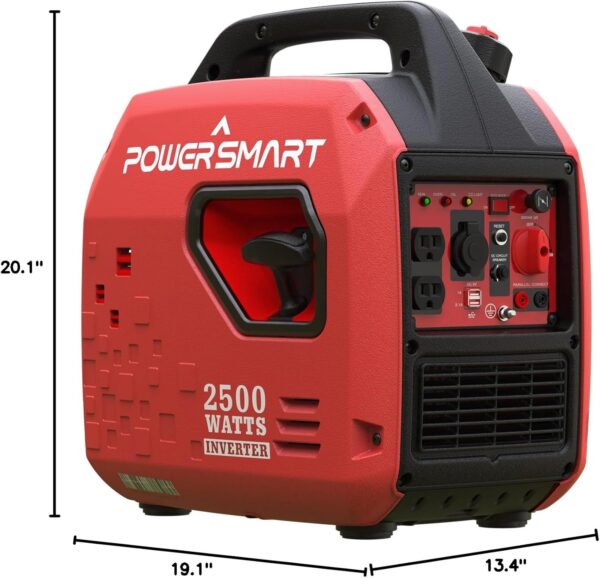 PowerSmart 2500-Watt Gas Powered Portable Inverter Generator, Super Quiet for Camping, Tailgating, Home Emergency Use, EPA Compliant 2024 Version For Sale - Price - Image 8