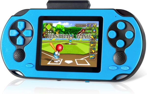 16 Bit Handheld Game for Kids Adults, 3.0'' Large Screen Preloaded 230 HD Classic Retro Video Games with USB Rechargeable Battery & 3 Game Cartridges for Birthday Gift for Kids 4-12 (Blue) - For Sale - Price