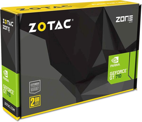 ZOTAC GeForce GT 710 2GB DDR3 PCI-E2.0 DL-DVI VGA HDMI Passive Cooled Single Slot Low Profile Graphics Card (ZT-71302-20L) - For Sale - Price - Image 7