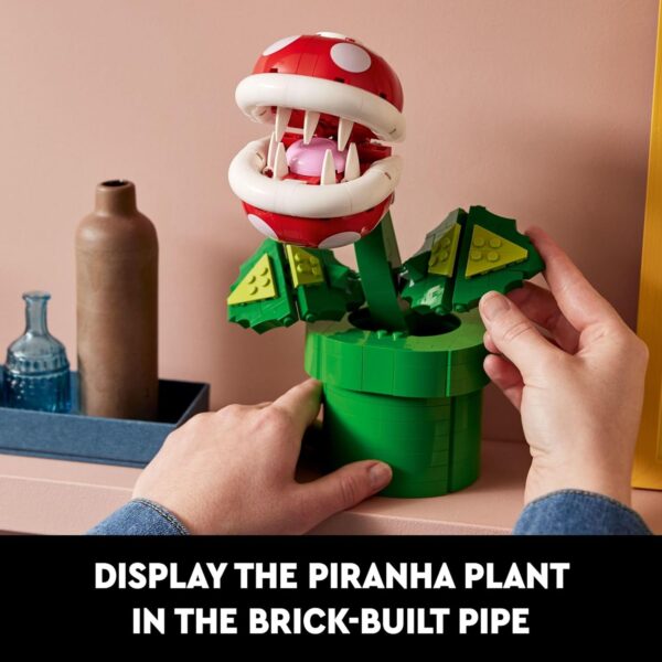 LEGO Super Mario Piranha Plant, Build and Display Super Mario Brothers Collectible for Adults and Teens, Authentically Detailed Posable Figure, Birthday Gift for Gamers and Super Mario Fans, 71426 - For Sale - Price - Image 7