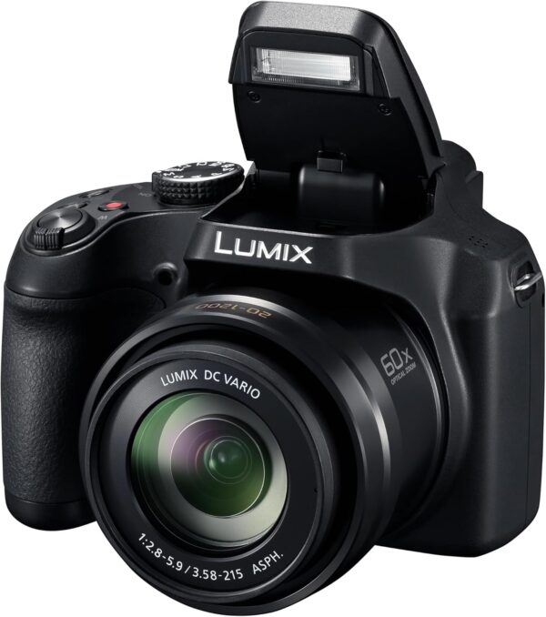 Panasonic LUMIX FZ80D Compact Camera with 20-1200mm Zoom Lens, Point and Shoot Digital Camera with 4K Video/Photo Recording and Power Optical Image Stabilizer - DC-FZ80D - For Sale - Price - Image 12