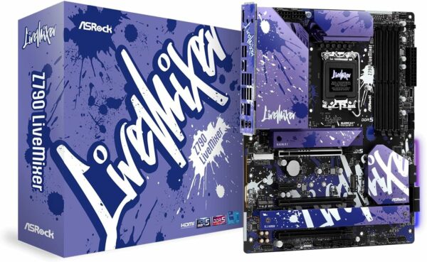 Asrock Z790 LIVEMIXER, Intel Z790, 1700, ATX, 4 DDR5, HDMI, DP, eDP, 2.5G LAN, PCIe5, RGB, 5X M.2 - For Sale - Price