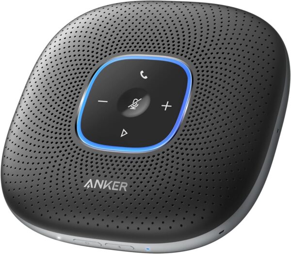 Anker PowerConf Speakerphone, Zoom Certified Conference Speaker with 6 Mics, 360° Enhanced Voice Pickup, 24H Call Time, Bluetooth 5.3, USB C, Compatible with Leading Platforms for Personal Workspaces - For Sale - Price