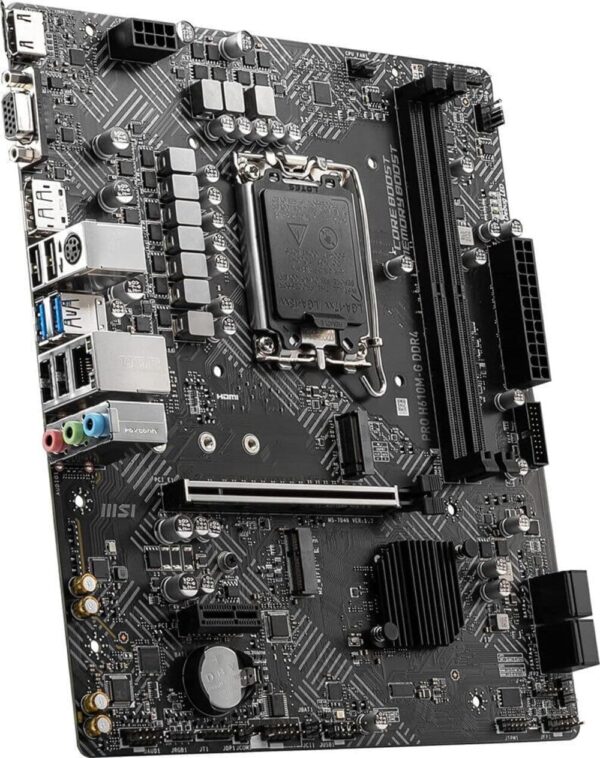 MSI PRO H610M-G DDR4 Motherboard (12th/13th/14th Gen Intel Core, LGA 1700 Socket, DDR4, PCIe 4, SATA 6Gb/s, 1Gbps LAN, M.2 Slots, USB 3.2, mATX) - For Sale - Price - Image 4