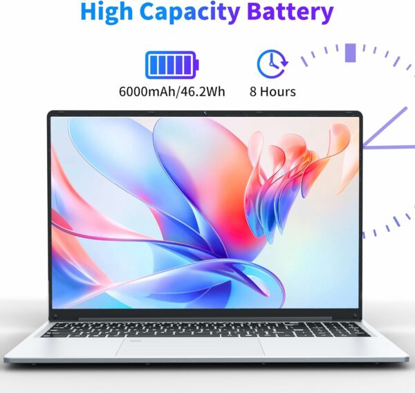 16 Inch Laptop Computer | Gaming Laptop | 16GB RAM 1TB SSD | N100 Processor | FHD 1920 * 1200 | 180 Angle Open | Backlit | BT4 WIFI5 | Windows 11 Pro | Fingerprint Unlock | UHD Graphics 750 MHz - For Sale - Price - Image 9