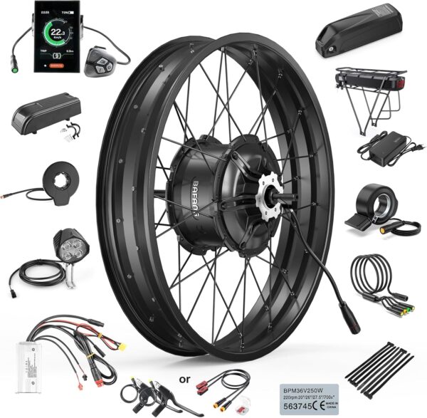 BAFANG 48V1000W Rear Hub Motor:Electric Bike Conversion Kit for 20"/26" Fat Tire Bikes, Ebike Kit with PAS Sensor, Optional Digital Display & Battery - Suit for for 175mm Dropout Size Snow/Beach Bike - For Sale - Price