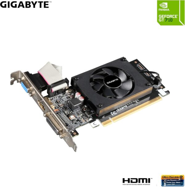 GIGABYTE 2GB RAM DDR3 SDRAM Video Graphics Cards GV-N710D3-2GL REV2.0 - For Sale - Price - Image 3