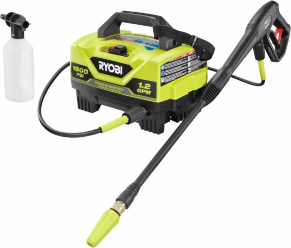 RYOBI 1,800 PSI 1.2 GPM Electric Pressure Washer, RY141820VNM - For Sale - Price