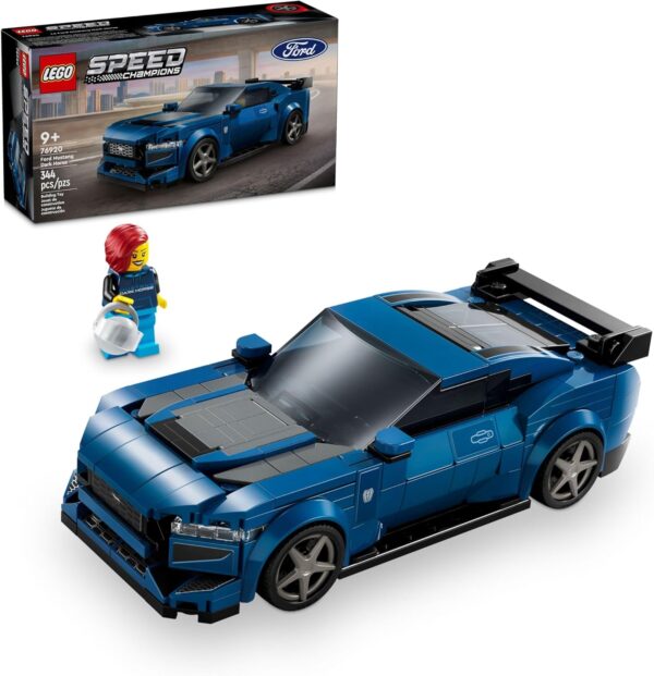 LEGO Speed Champions Ford Mustang Dark Horse Sports Car Toy, Buildable Ford Mustang Toy for Kids, Blue Toy Car Model Set, Gift Idea for Boys and Girls Aged 9 Years Old and Up, 76920 - For Sale - Price