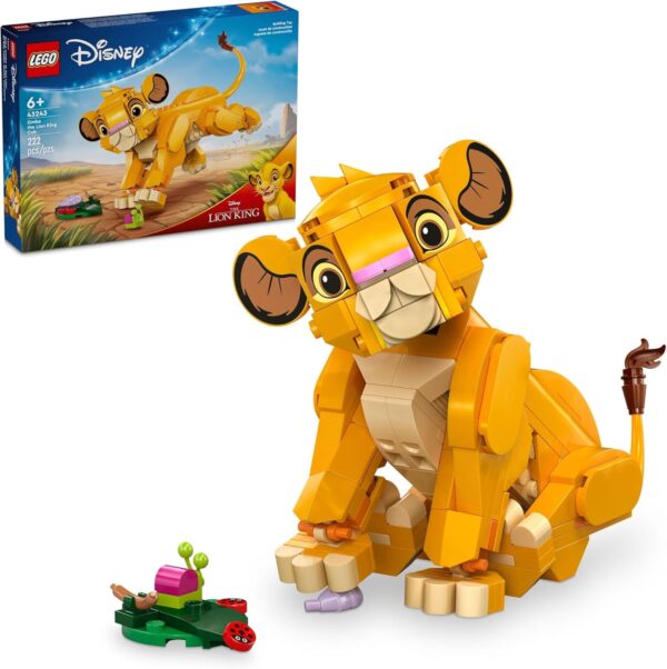 LEGO Disney Simba The Lion King Cub Buildable Disney Toy for Kids, Disney Collection, Lion King Movie Toy, Simba Toy Construction Playset Figure, Fun Gift for Girls and Boys Ages 6 and Up, 43243 - For Sale - Price