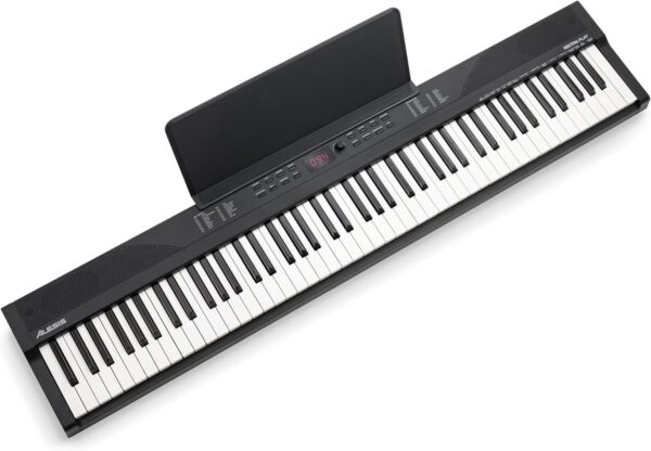 Alesis 88 Key Keyboard Piano with 480 Sounds, Speakers, USB MIDI, Carry-Bag, Stand, Headphones, Pedal and Piano Lessons for Beginners - For Sale - Price - Image 19