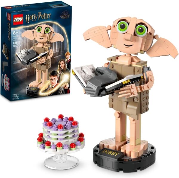 LEGO Harry Potter Dobby The House-Elf Building Toy Set, Build and Display Model of a Beloved Character from The Harry Potter Franchise, for 8 Year Old Boys' and Girls' Birthday, 76421 - For Sale - Price