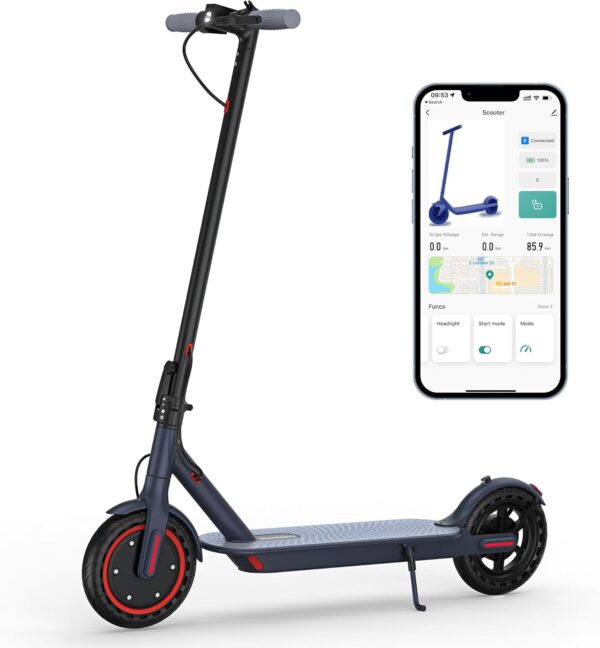 Electric Scooter for Adults, 8.5"/10" Tires, 19/22Mph, 350W/500W Motor, 21-28 Miles Range, Folding E-Scooter with Dual Suspension and Braking System, App Control(V1/SPRO/MAX) - For Sale - Price