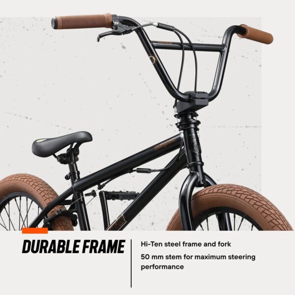 Mongoose Legion Kids Freestyle BMX Bike, Intermediate Rider, Boys and Girls Bikes, 20-Inch Wheels, Hi-Ten Steel Frame, Micro Drive 25x9T BMX Gearing - For Sale - Price - Image 5